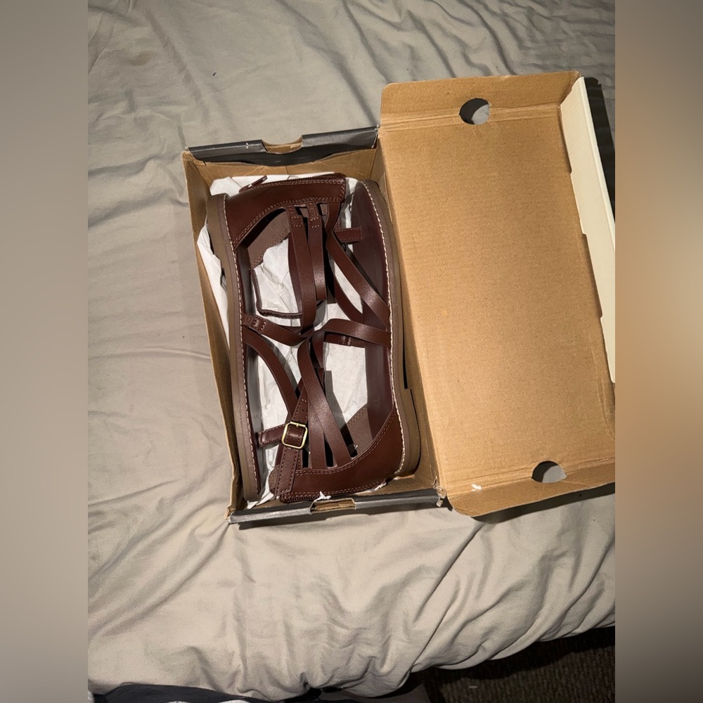 a.n.a Brown Strappy women's Sandals